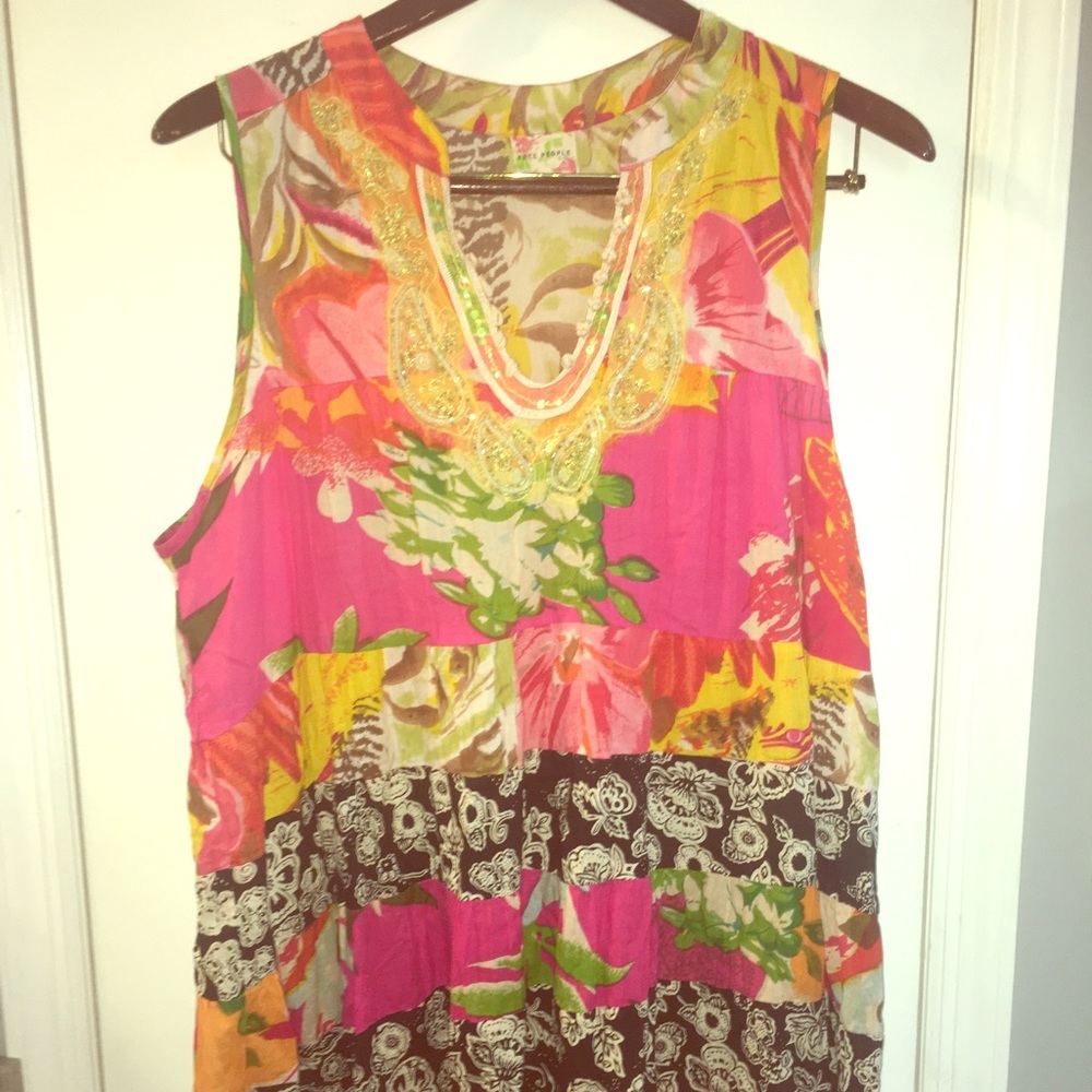 Free People Patchwork Dress